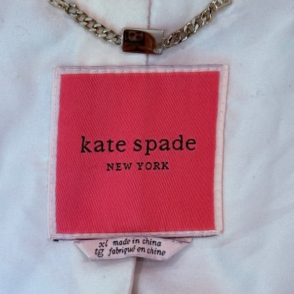 Women’s KATE SPADE Colorblock trench coat rain jacket- Size XL - Picture 8 of 11